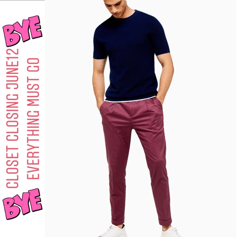 TOPMAN PREMIUM SLIM TAPERED CHINOS